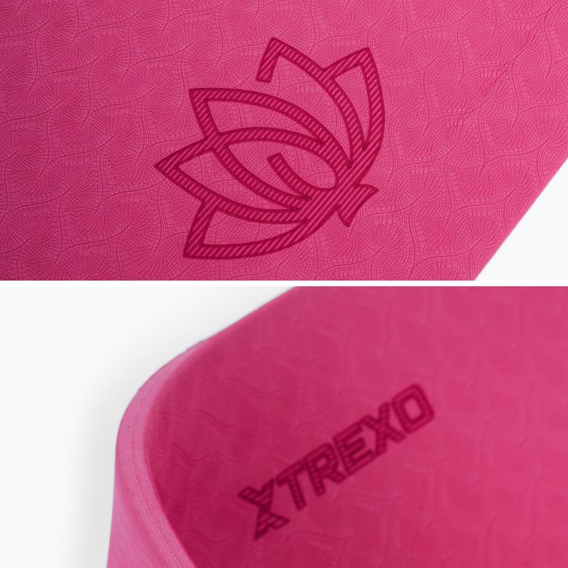 TREXO fitness mat TXO-B4Z002-PK 10 mm pink 3