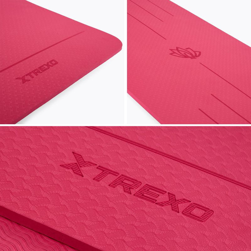TREXO exercise mat TXO-B4Z002-PK 6 mm pink 3