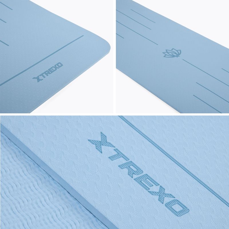 TREXO exercise mat TXO-B4Z002-BL 6 mm blue 4
