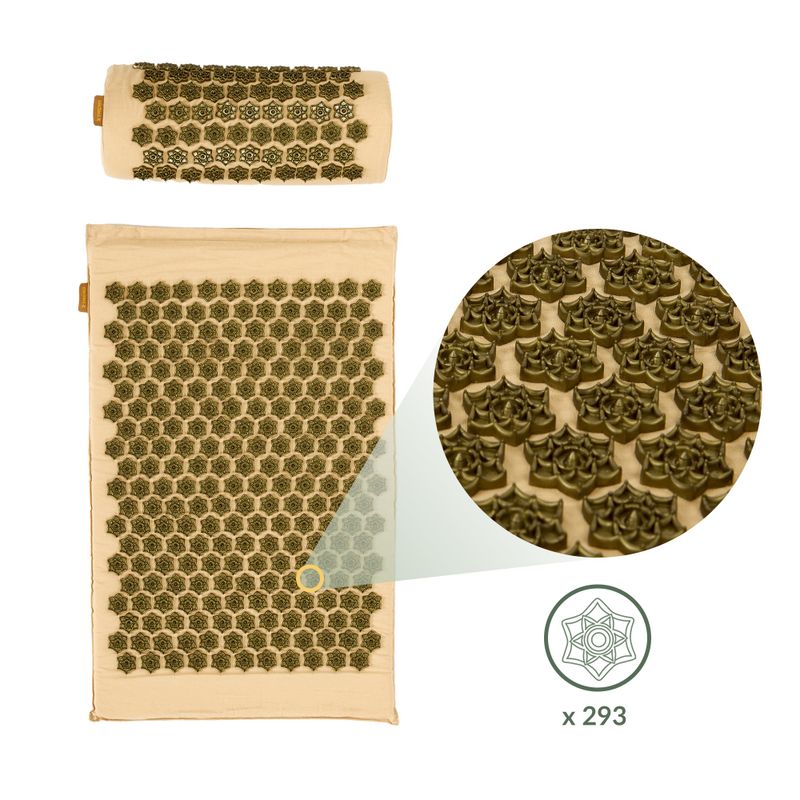 XTREXO acupressure mat with cushion TXO-B4Z004-BZ brown 5