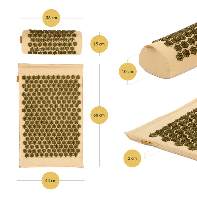 XTREXO acupressure mat with cushion TXO-B4Z004-BZ brown 3