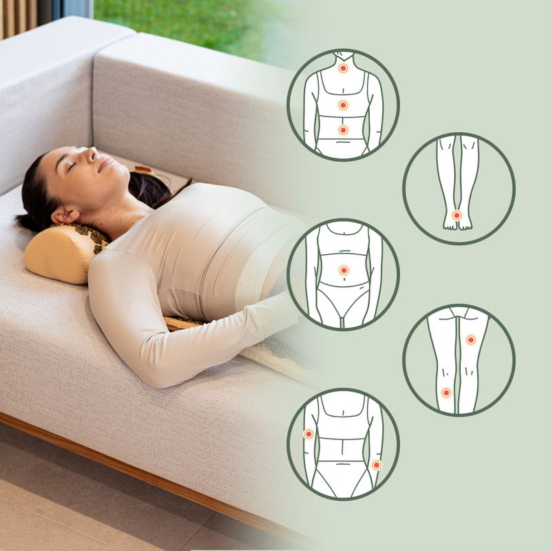 XTREXO acupressure mat with cushion TXO-B4Z004-BZ brown 10