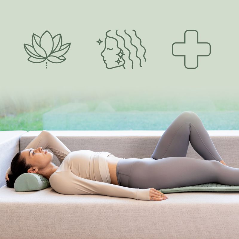 XTREXO acupressure mat large with cushion TXO-B4Z005-GN green 8