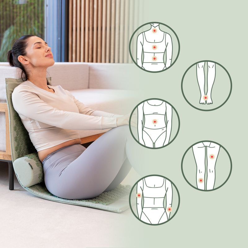 XTREXO acupressure mat large with cushion TXO-B4Z005-GN green 10