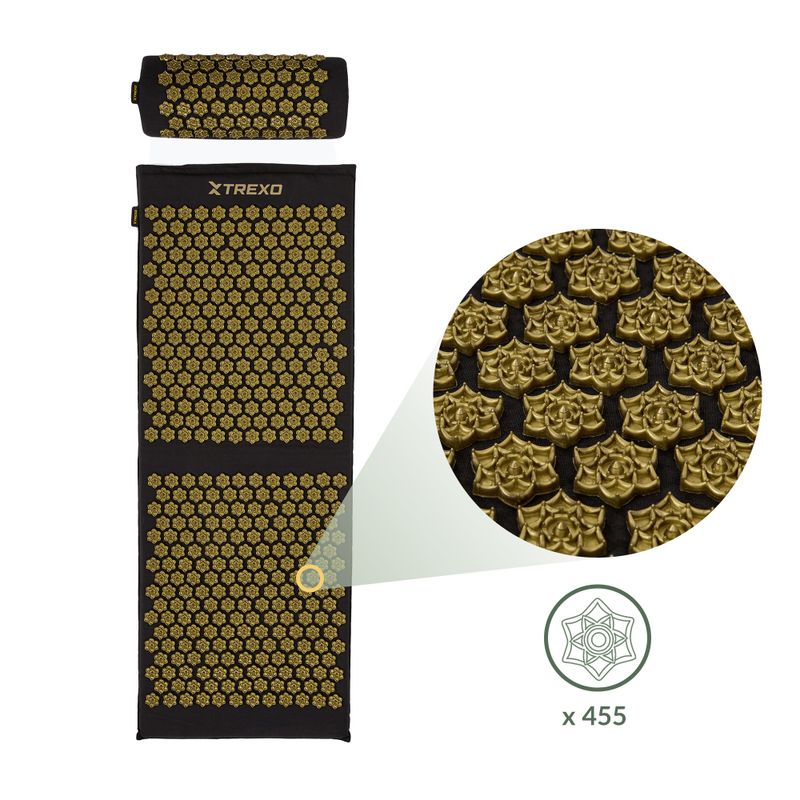 XTREXO acupressure mat large with cushion TXO-B4Z005-BK black 5