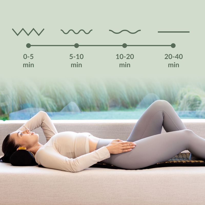 XTREXO acupressure mat large with cushion TXO-B4Z005-BK black 11