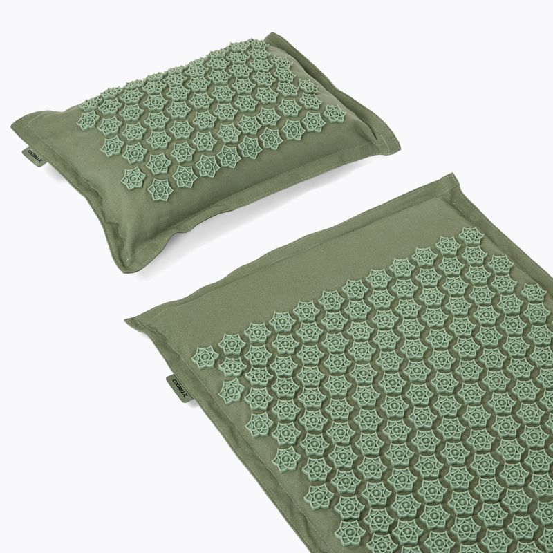 TREXO ECO acupressure mat with cushion TXO-B4Z006-GN green 7