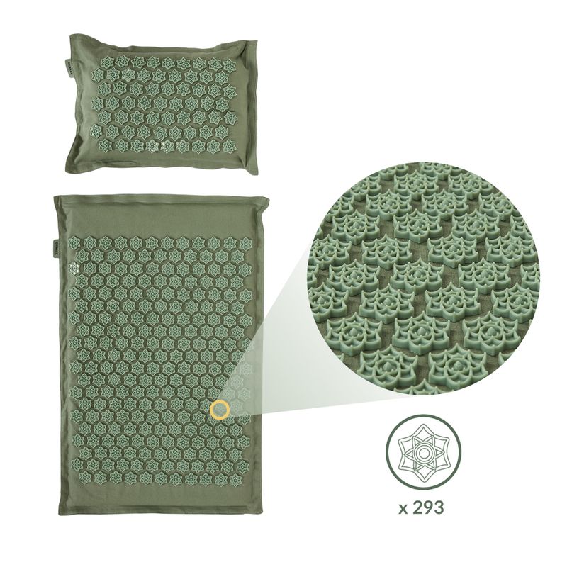 XTREXO ECO acupressure mat with cushion TXO-B4Z006-GN green 5