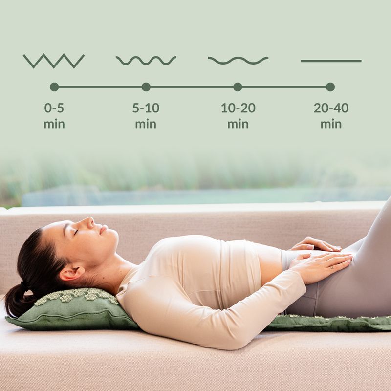TREXO ECO acupressure mat with cushion TXO-B4Z006-GN green 10