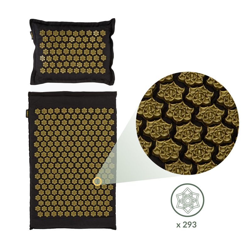 XTREXO ECO acupressure mat with cushion TXO-B4Z006-BK black 5