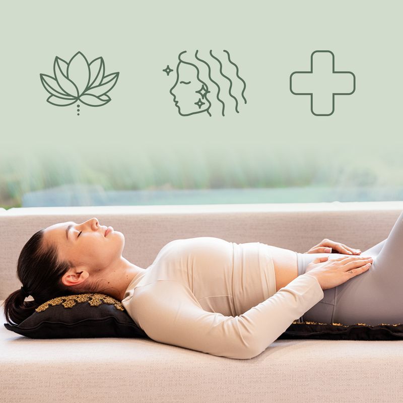 XTREXO ECO acupressure mat with cushion TXO-B4Z006-BK black 9