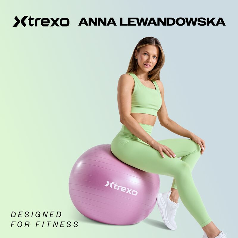 XTREXO TXO-B4Z022-GY 75 cm grey massage gym ball 2