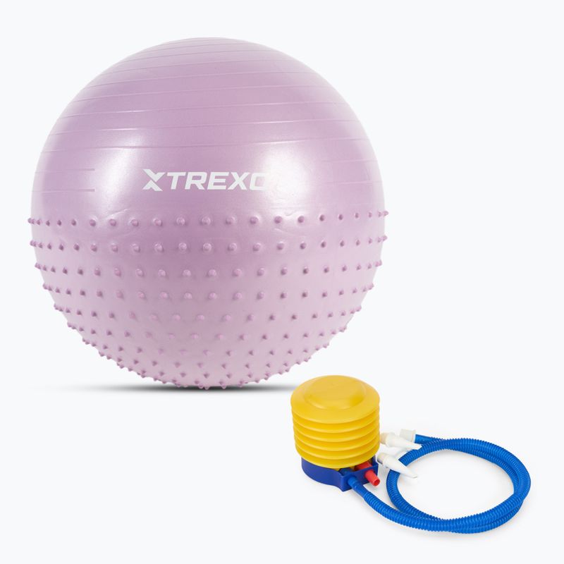 XTREXO TXO-B4Z020-VT 55 cm purple massage gym ball