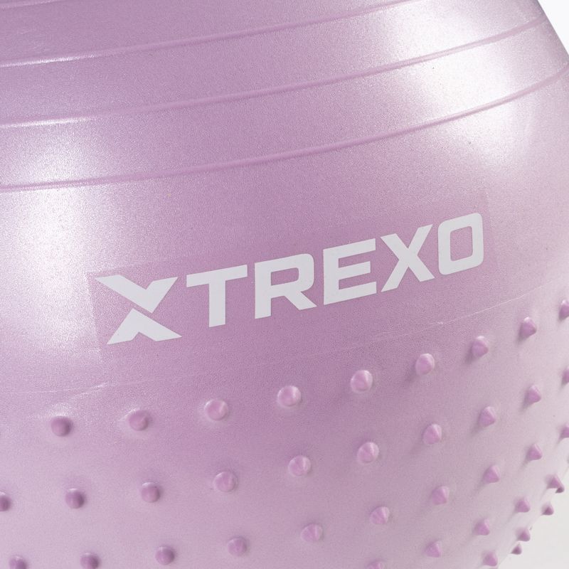 XTREXO TXO-B4Z020-VT 55 cm purple massage gym ball 6