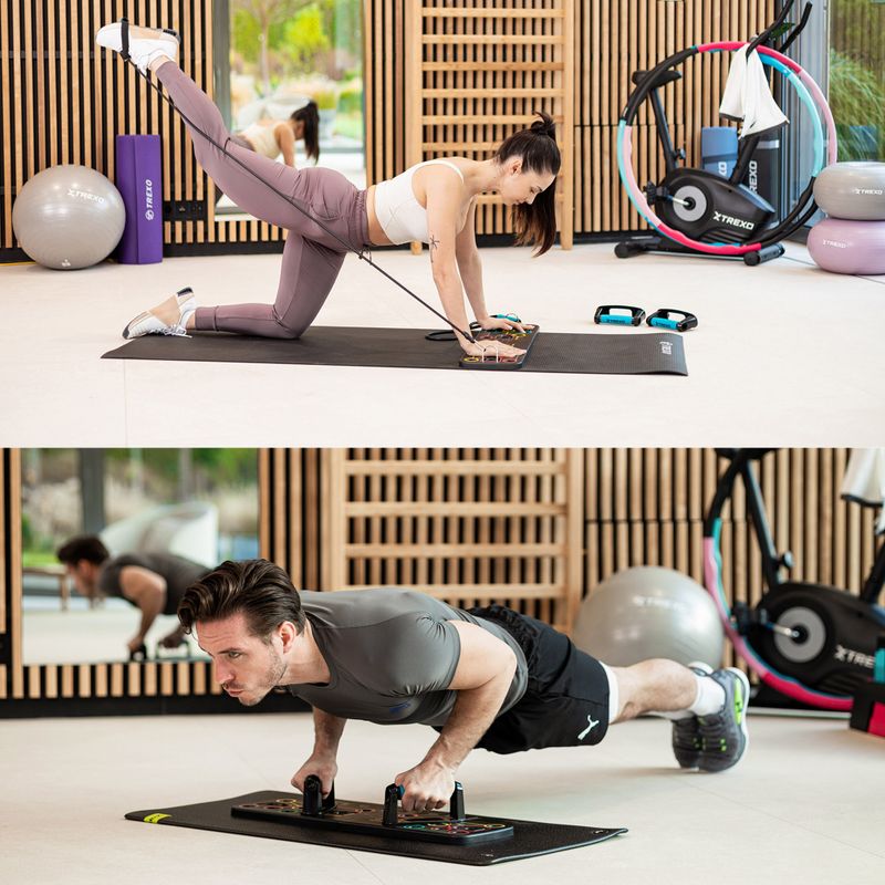 Multifunction platform with handles and expander XTREXO folding TXO-B4Z045-BK black 6