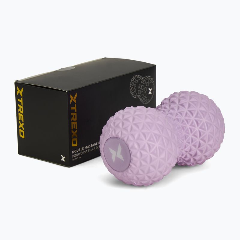 Double massage ball TREXO TXO-B4Z075-VT purple 3