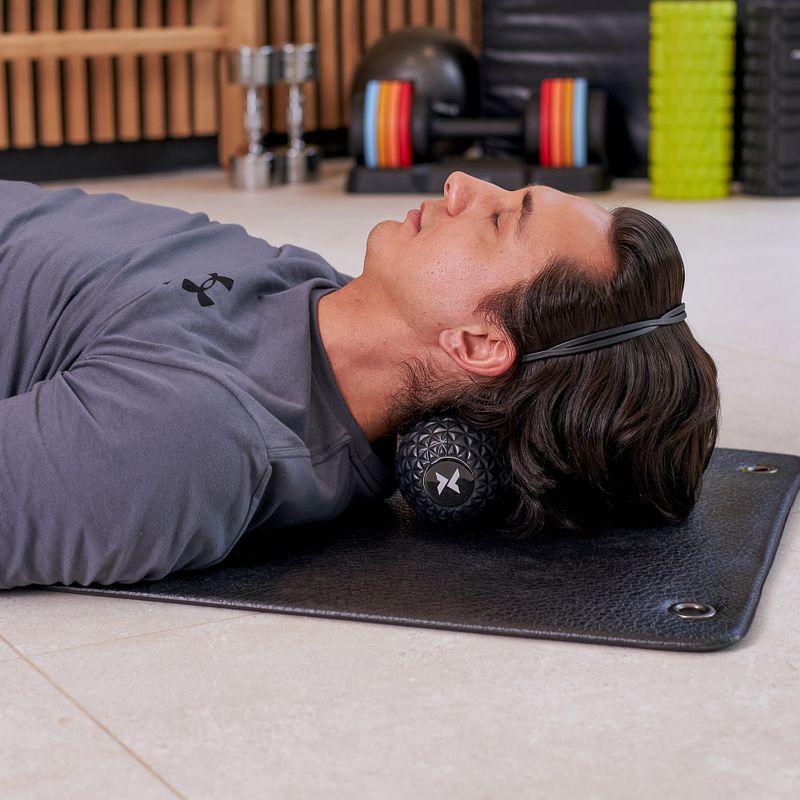 TREXO double massage ball TXO-B4Z075-BK black 3