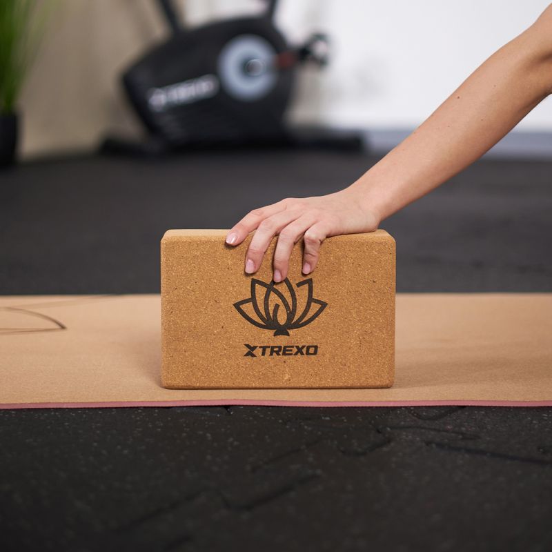 TREXO cork yoga cube TXO-B4Z077-NC natural 7