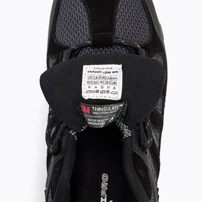 Men's trekking boots KADVA Traver Low WaterProof black 12