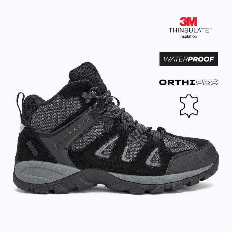 Men's trekking boots KADVA Traver Mid WaterProof black 2