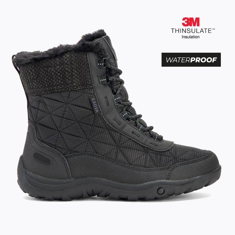Women's snow boots KADVA Rava Mid WaterProof 3M Thinsulate black 2