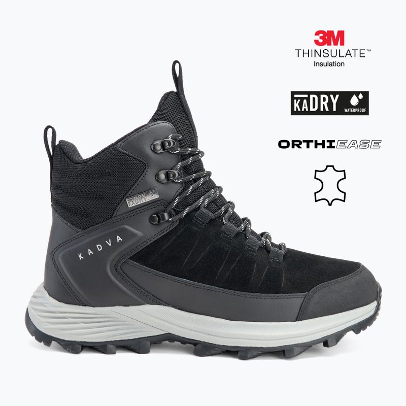 Men's trekking boots KADVA Ascent Mid WaterProof black 2