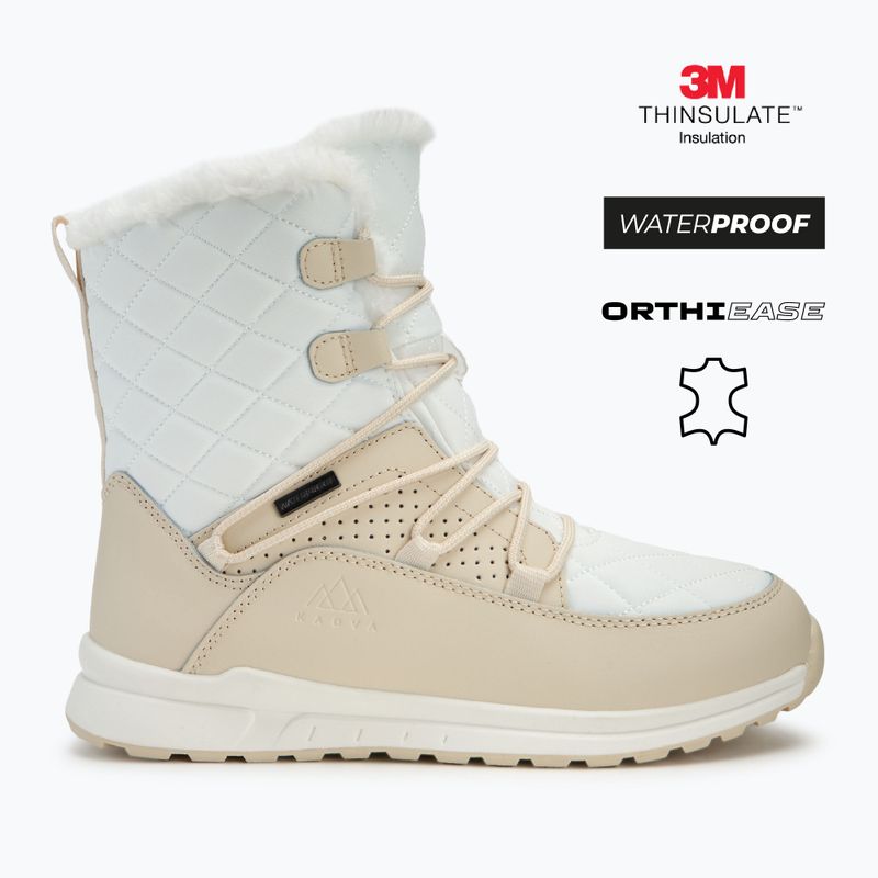 Women's insulated snow boots KADVA Summit Mid WaterProof 3M Thinsulate white 2