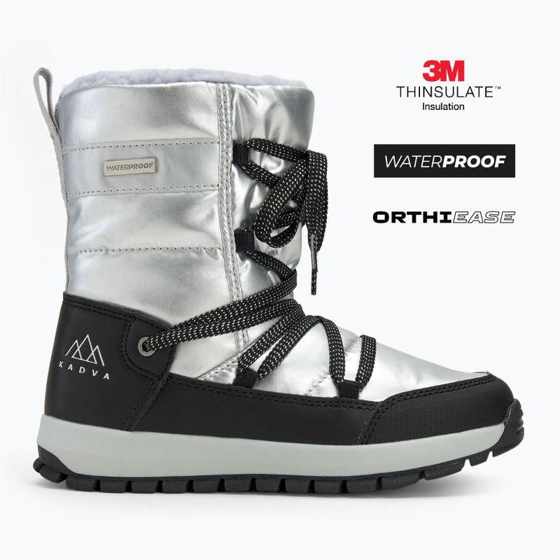 Children's snow boots KADVA Haven WaterProof Jrg 3M Thinsulate silver 2