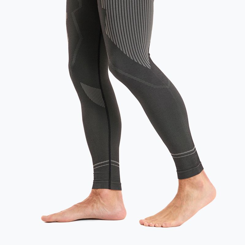 Men's KADVA Streif Set seamless thermal underwear set in black 10
