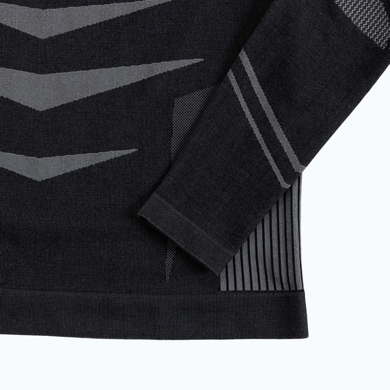 Men's KADVA Streif Set seamless thermal underwear set in black 23