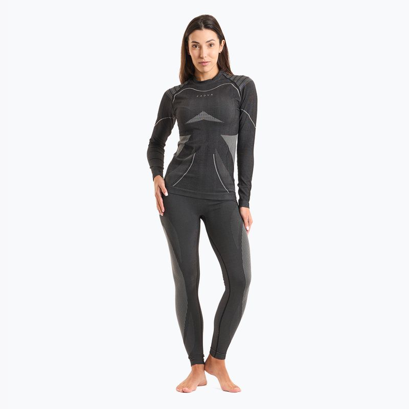 Women's thermal underwear set KADVA Streif W Set dark grey