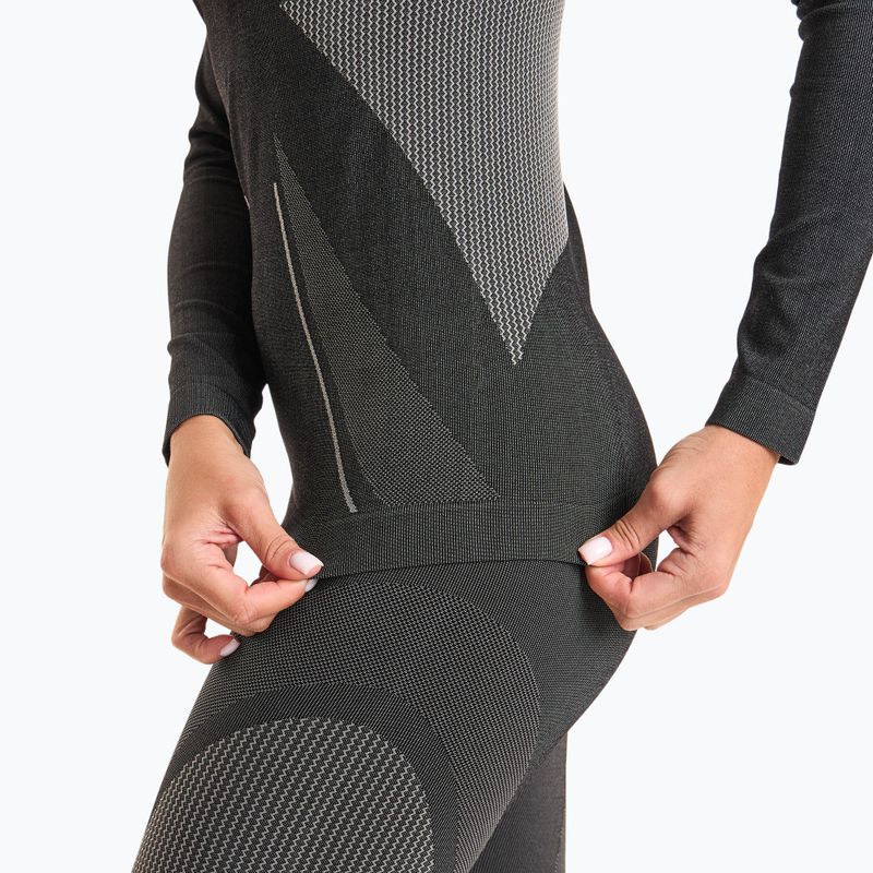 Women's KADVA Streif W Set thermal underwear set, seamless, black 7