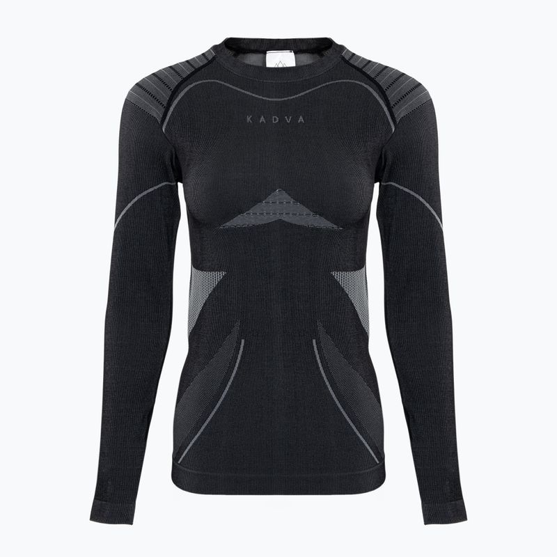 Women's KADVA Streif W Set thermal underwear set, seamless, black 15