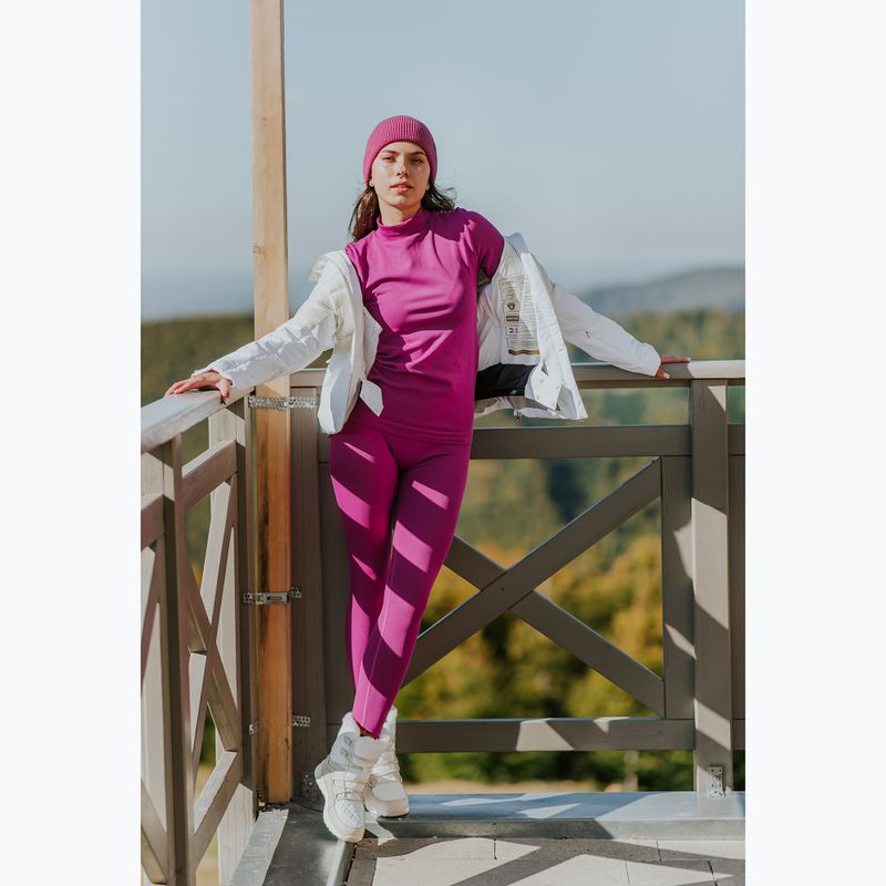 Women's thermal underwear set KADVA Glacier W Set seamless fuchsia 9