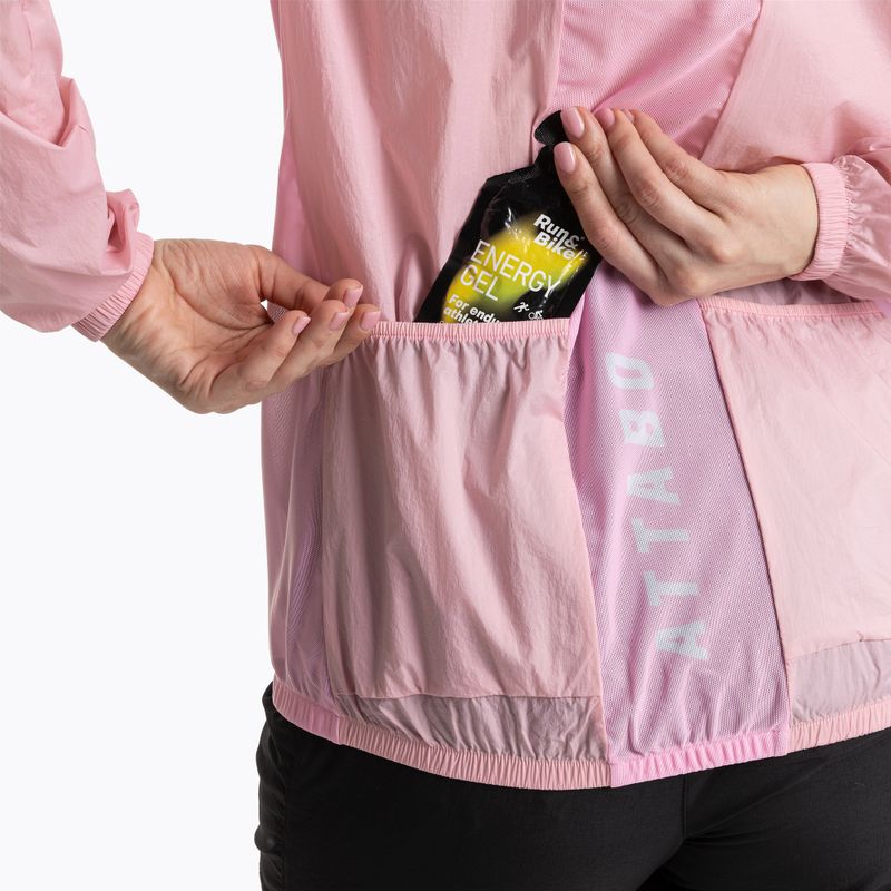 Women's cycling jacket ATTABO Cahayo Jacket Windproof pink 6