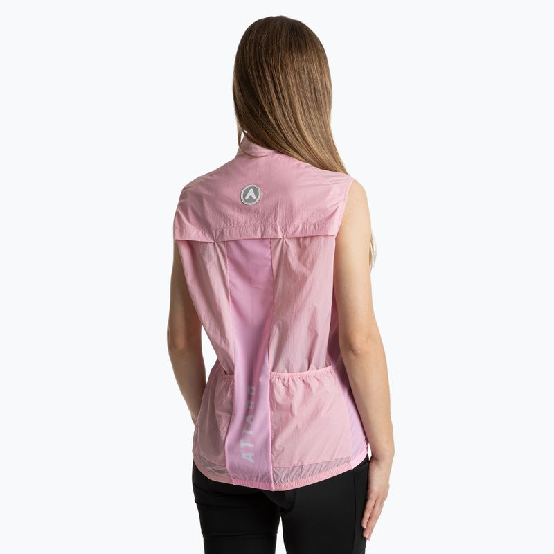Women's cycling waistcoat ATTABO Cahayo Vest Windproof pink 2
