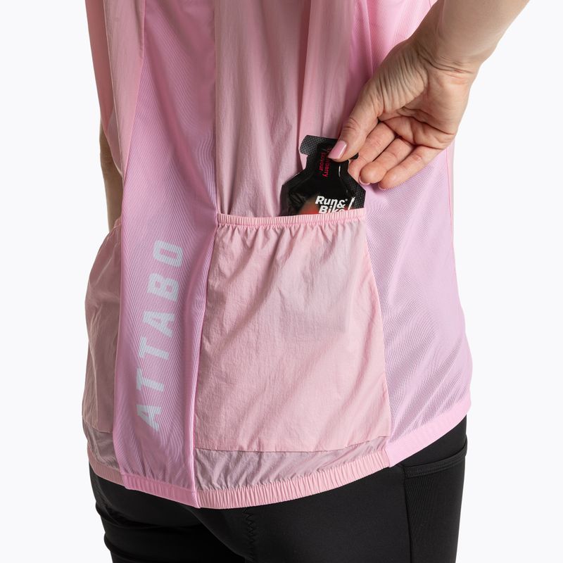 Women's cycling waistcoat ATTABO Cahayo Vest Windproof pink 5