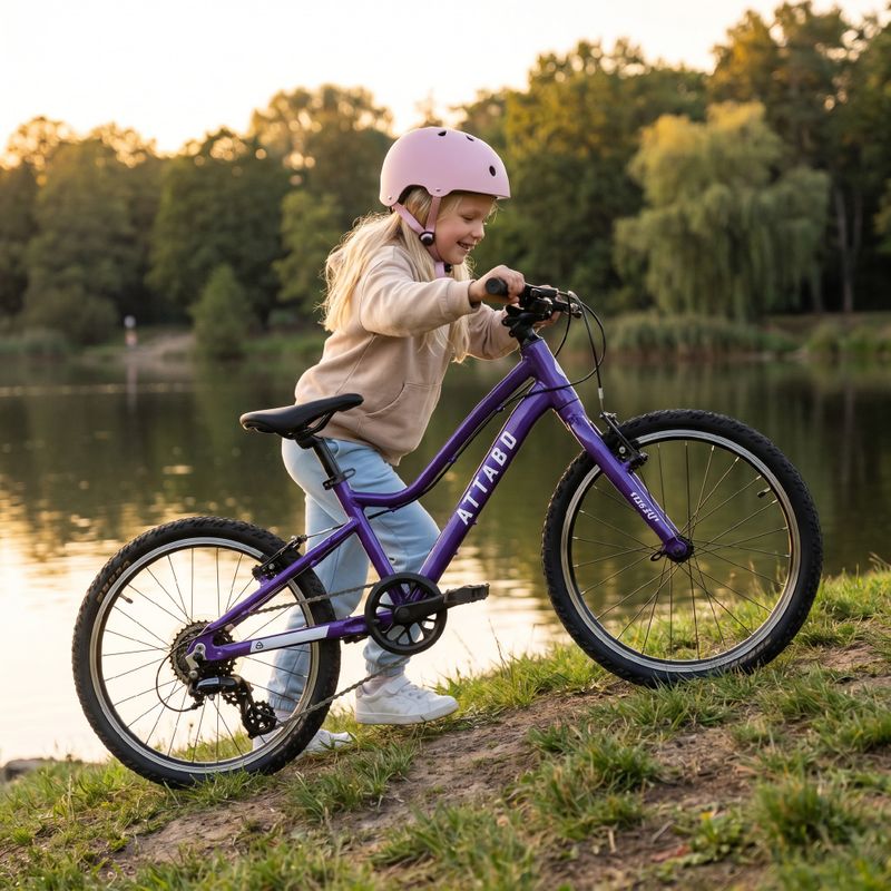 Children's bicycle ATTABO EASE 20" purple 5
