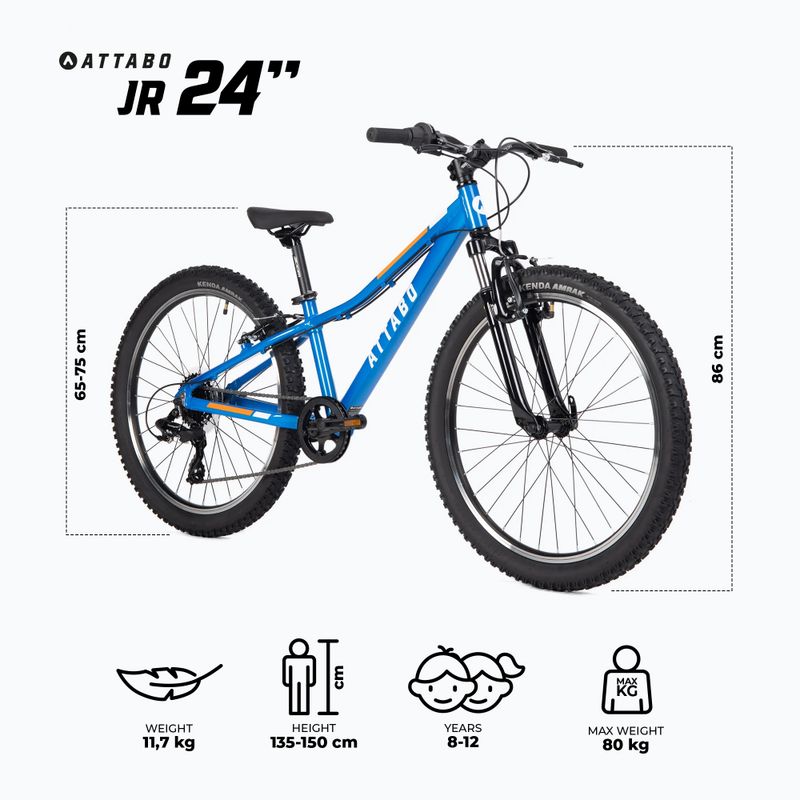 Children's bicycle ATTABO JR 24 blue 2
