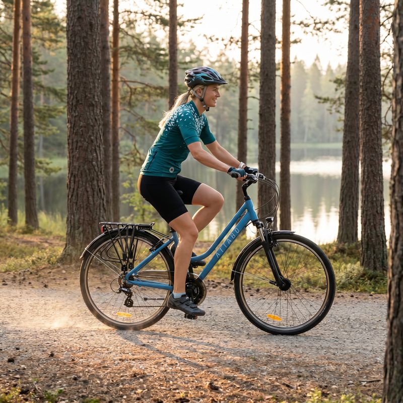 Women's trekking bike ATTABO Trekking 17" blue 3