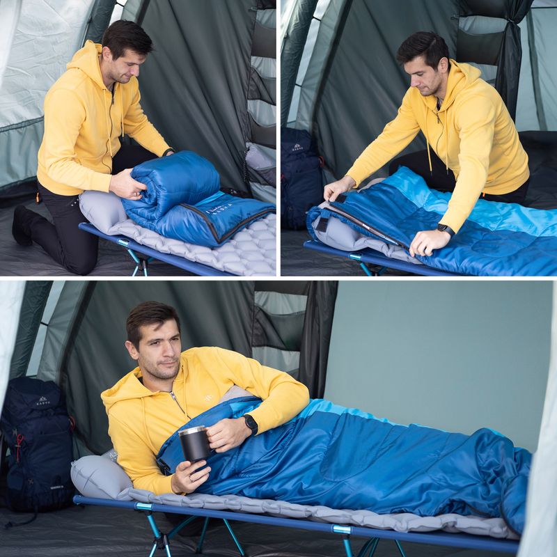 KADVA Dorma R sleeping bag right blue 5