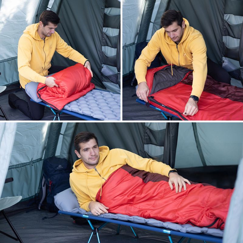 Sleeping bag KADVA Dorma R right red 5