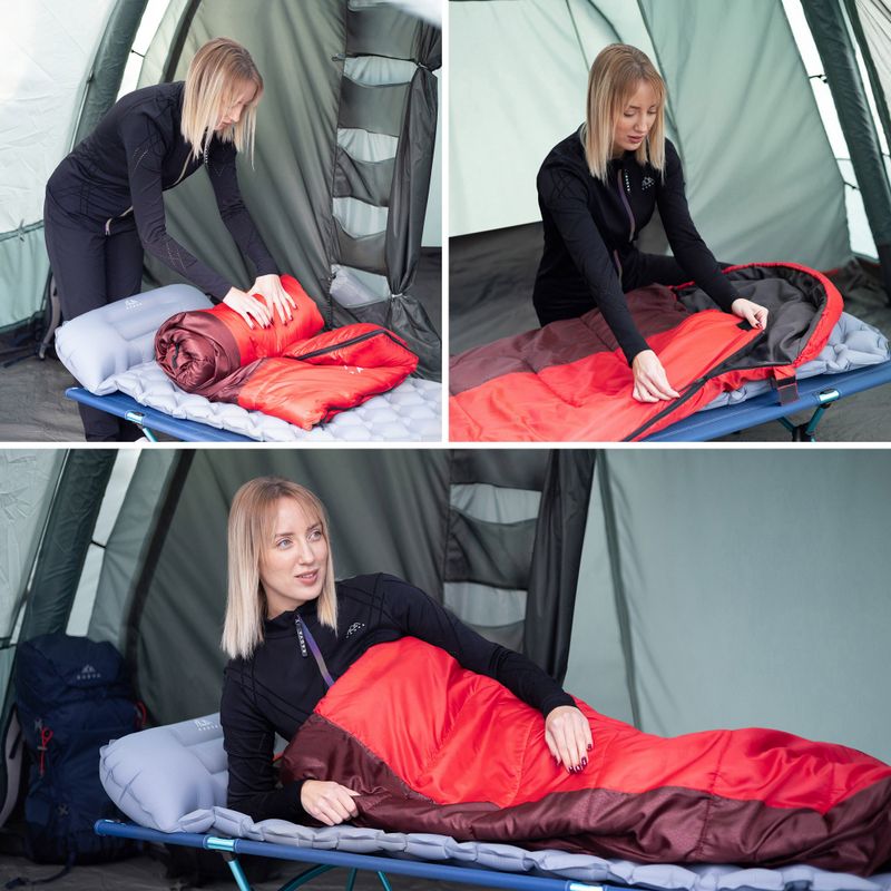 Sleeping bag KADVA Dorma L left red 5