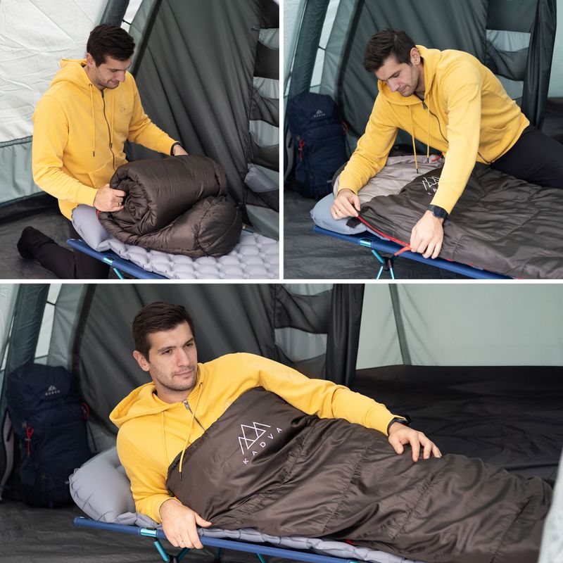 KADVA Mumio R sleeping bag right black 5