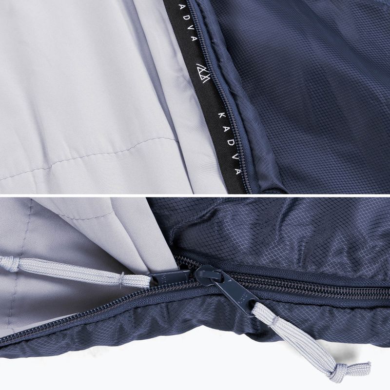 Sleeping bag KADVA Light 600 R right navy blue 8