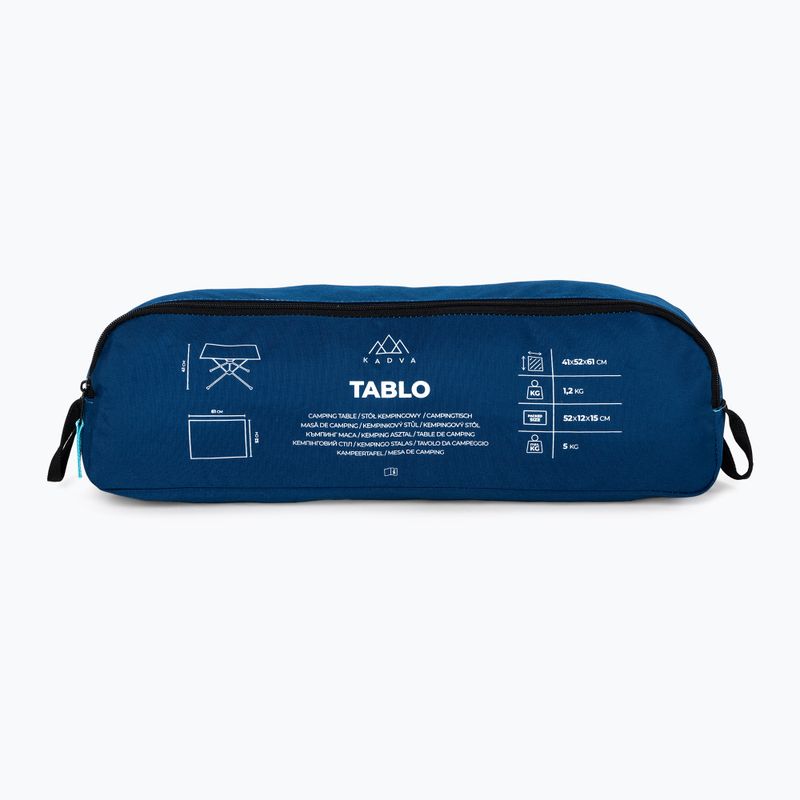 KADVA Tablo ultralight blue camping table 11
