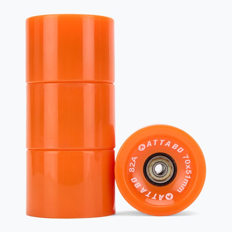 ATTABO Longboard Wheels 70x51 mm 4 pcs. orange 2