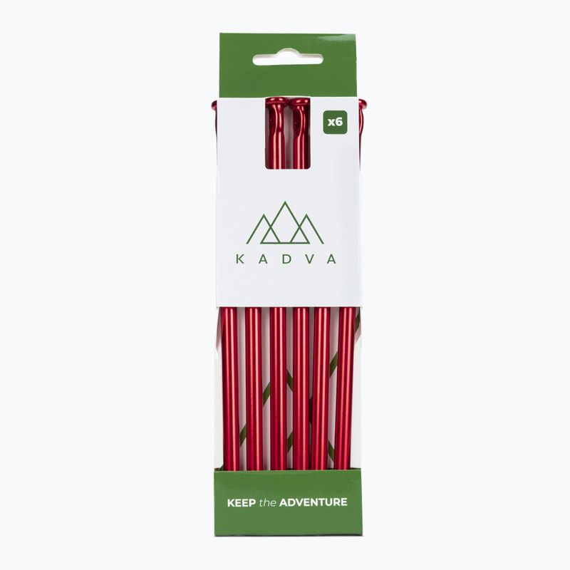 KADVA Alupin tent pegs 6 pcs red.