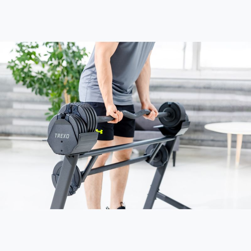 XTREXO 36 kg adjustable barbell set 6