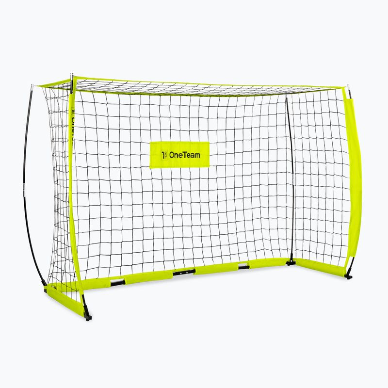 OneTeam Flex Square football goal 240 x 150 cm green